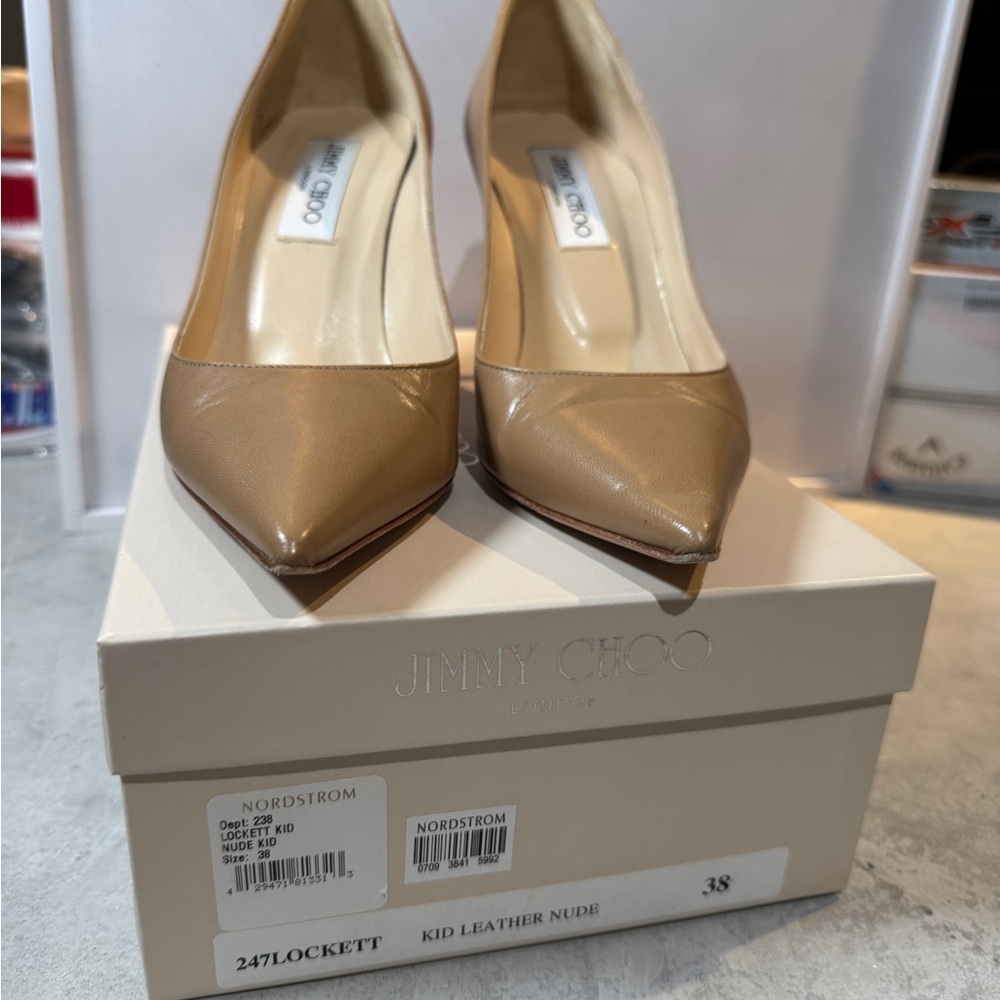 Jimmy Choo Women's Tan Leather Pumps